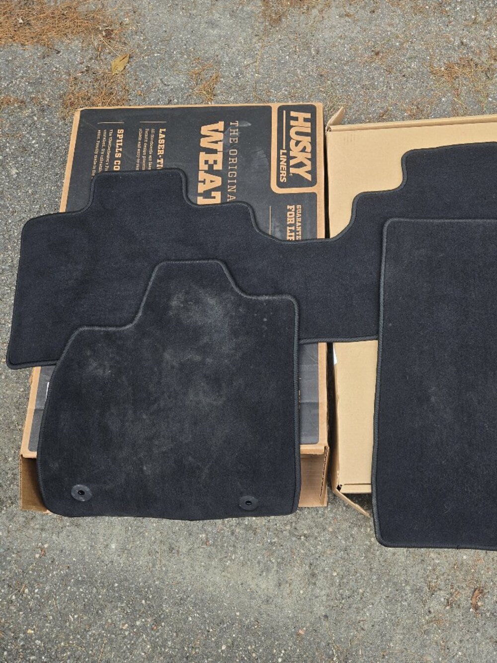 Ford Mustang Mach-E 2021-2026 Carpet Floor Mat, 3 PIECES, front and rear - Black